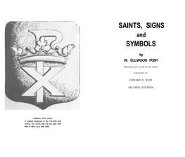 Saints, Signs Symbols