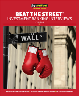 INVESTMENT BANKING INTERVIEWS 4Th Edition ★