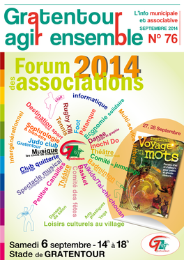 N° 76 Forum20142014 Des Associations