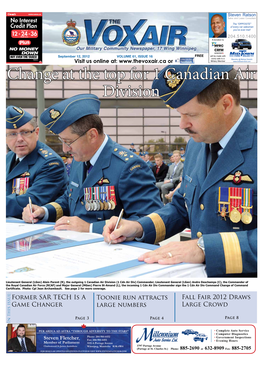 Change at the Top for 1 Canadian Air Division