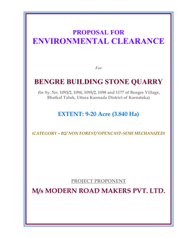 Bengre Building Stone Quarry