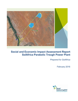 Social and Economic Impact Assessment Report Solafrica Parabolic Trough Power Plant