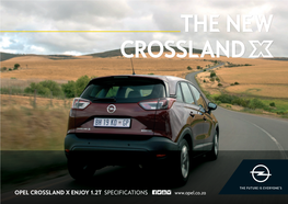 Opel Crossland X Enjoy 1.2T Specifications