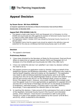 FPS/G3300/14A/21 Decision Dated 21 November 2019