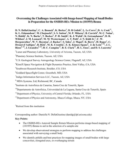 Overcoming the Challenges Associated with Image-Based Mapping of Small Bodies in Preparation for the OSIRIS-Rex Mission to (101955) Bennu