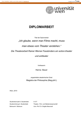 Diplomarbeit