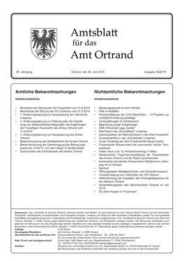 Amtsblatt Nr. 09