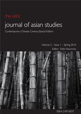 Journal of Asian Studies Contemporary Chinese Cinema Special Edition