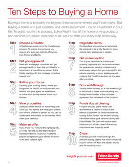 Ten Steps to Buying a Home