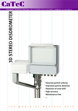 3D Stereo Disdrometer