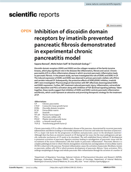 Inhibition of Discoidin Domain Receptors by Imatinib Prevented