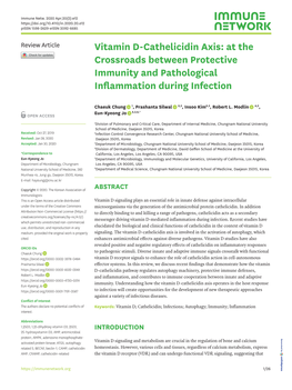 Vitamin D-Cathelicidin Axis: at the Crossroads Between Protective Immunity and Pathological Inflammation During Infection