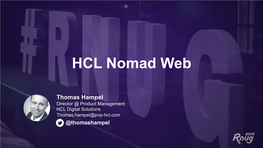 HCL Nomad Web