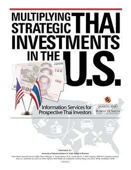 Multiplying Strategic Thai Investments in the US