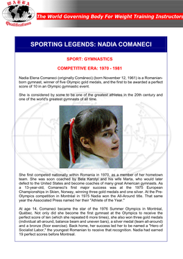 Nadia Comaneci