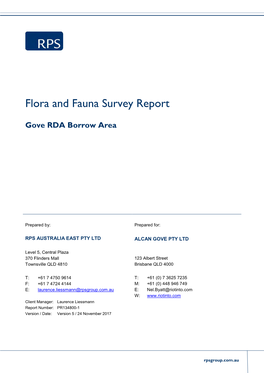 Flora and Fauna Survey Report