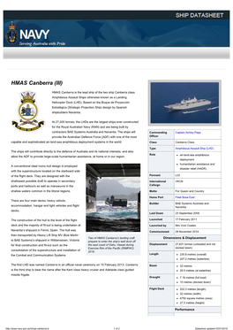 HMAS Canberra (III) | Royal Australian Navy
