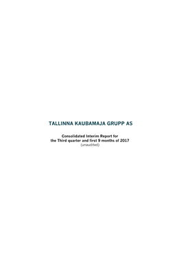 Tallinna Kaubamaja Grupp As