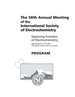 The 58Th Annual Meeting International Society of Electrochemistry