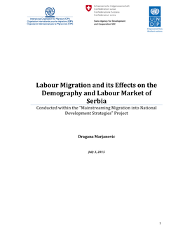 Labour Migration and Its Effects on the Demography and Labour Market Of