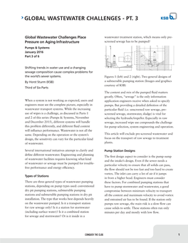 Global Wastewater Challenges - Pt