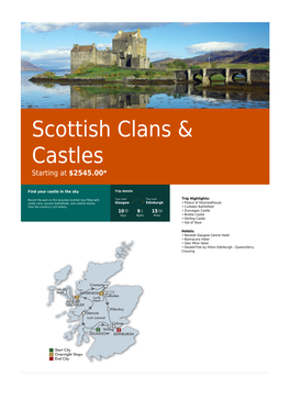 Scottish Clans & Castles