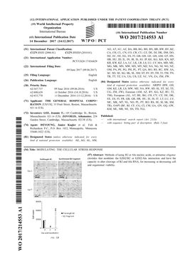 WO 2017/214553 Al 14 December 2017 (14.12.2017) W !P O PCT