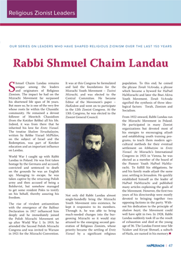 Rabbi Shmuel Chaim Landau