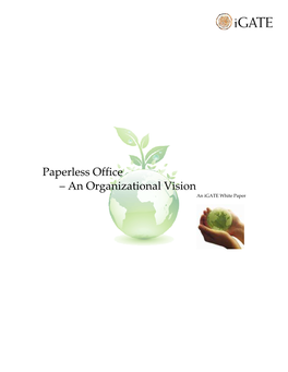 Paperless Office – an Organizational Vision an Igate White Paper