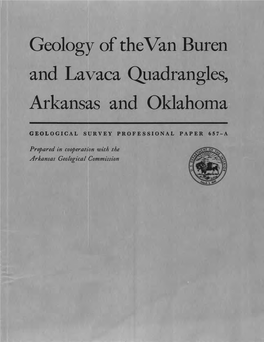 Geology of the Van Buren and Lavaca Quadrangles, Arkansas and Oklahoma