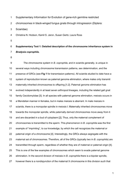 Supplementary Information for Evolution of Gene-Rich Germline Restricted