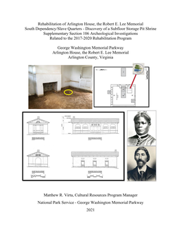 Rehabilitation of Arlington House, the Robert E. Lee Memorial South