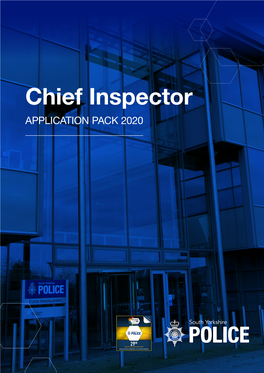 Chief Inspector APPLICATION PACK 2020