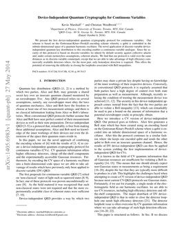 Device-Independent Quantum Cryptography for Continuous Variables