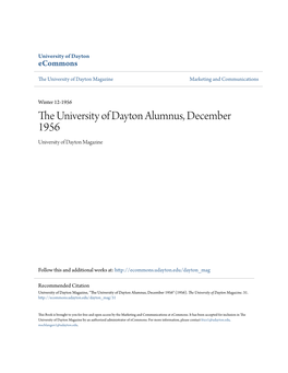 The University of Dayton Alumnus, December 1956