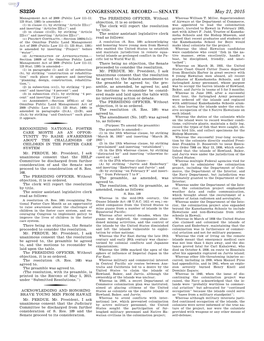 Congressional Record—Senate S3250