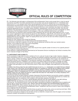 Official Rules of Competition