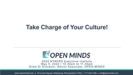 Take Charge of Your Culture!