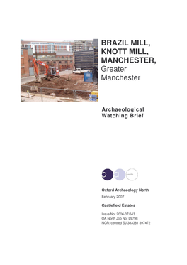 BRAZIL MILL, KNOTT MILL, MANCHESTER, Greater Manchester