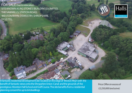 Site Known As Rg Stones (Buildings) Limited, the Sawmills, Station Road, Weston Rhyn, Oswestry, Shropshire, Sy10 7Tg