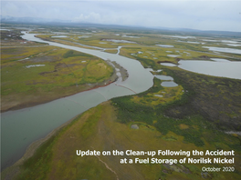 Update on the Clean-Up Following the Accident at a Fuel Storage of Norilsk Nickel October 2020 Disclaimer