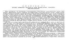 CHAPTER VI Tators Discloses Somethe Rather Analysis Unexpected of German and Anti-Semitic Puzzling Facts