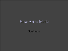 How Art Is Made