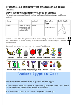 Ancient Egyptian Gods