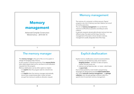 Memory Management