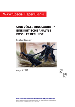 Sind Vögel Dinosaurier? Eine Kritische Analyse Fossiler Befunde