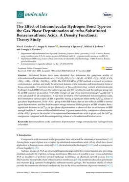 The Effect of Intramolecular Hydrogen Bond Type on the Gas-Phase Deprotonation of Ortho-Substituted Benzenesulfonic Acids. A