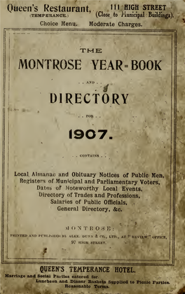 Montrose Year Book 1907