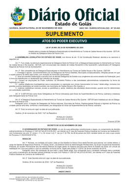 Suplemento Atos Do Poder Executivo