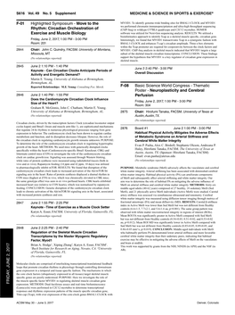 Circadian Orchestration of Exercise and Muscle